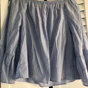 Off the shoulder bell sleeve top